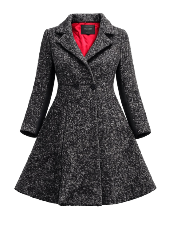 Torrid Jackets & Blazers - Women's Torrid Pea Coat Plus 0X Black Red